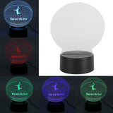 Basketball 3D LED Lamp Night Light Touch Bedside Lamp for Kids Teen Boys Room Decoration USB Or Battery Powered