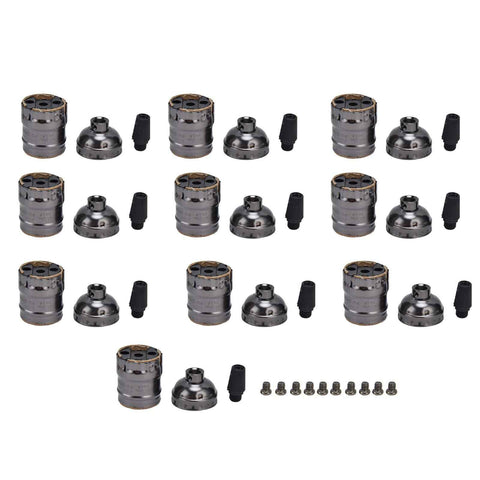 10Pcs Retro Lamp Holder Durable Elegant Aluminum Ceiling Bulb Socket for E26 E27 Bulb In Australia - Darrahopens