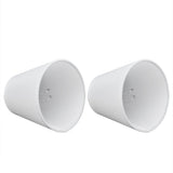 2PCS Fabric Lampshade European Style Clip On Lamp Shade for E14 Screw Chandelier Wall LampPT06 Beige