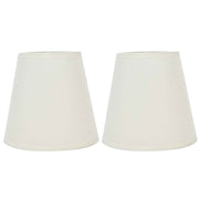 2PCS Fabric Lampshade European Style Clip On Lamp Shade for E14 Screw Chandelier Wall LampPT07 White In Australia - Darrahopens