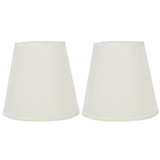 2PCS Fabric Lampshade European Style Clip On Lamp Shade for E14 Screw Chandelier Wall LampPT07 White In Australia - Darrahopens