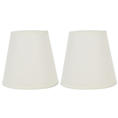2PCS Fabric Lampshade European Style Clip On Lamp Shade for E14 Screw Chandelier Wall LampPT07 White In Australia - Darrahopens