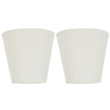 2PCS Fabric Lampshade European Style Clip On Lamp Shade for E14 Screw Chandelier Wall LampPT07 White In Australia - Darrahopens