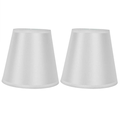 2PCS Modern Fabric Lampshade Clip On Wall Lamp Chandelier Lamp Shade for E14 Screw Table LightPT10 White In Australia - Darrahopens