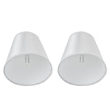 2PCS Modern Fabric Lampshade Clip On Wall Lamp Chandelier Lamp Shade for E14 Screw Table LightPT10 White