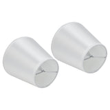 2PCS Modern Fabric Lampshade Clip On Wall Lamp Chandelier Lamp Shade for E14 Screw Table LightPT10 White