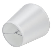 2PCS Modern Fabric Lampshade Clip On Wall Lamp Chandelier Lamp Shade for E14 Screw Table LightPT10 White