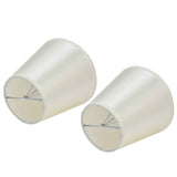 2PCS Modern Fabric Lampshade Clip On Wall Lamp Chandelier Lamp Shade for E14 Screw Table LightPT11 Beige