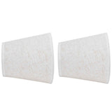 2PCS Table Lamp Shade Cover Fabric Clip On Lampshade for E14 Screw Candlestick Lamp ChandelierPT09 Linen