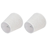 2PCS Table Lamp Shade Cover Fabric Clip On Lampshade for E14 Screw Candlestick Lamp ChandelierPT09 Linen