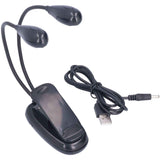 LED Book Light Eye Protecting 360° Rotatable White Light Double Pole 4 Lamp Beads Reading Lamp with Clip for Students In Australia - Darrahopens