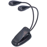 LED Book Light Eye Protecting 360° Rotatable White Light Double Pole 4 Lamp Beads Reading Lamp with Clip for Students In Australia - Darrahopens