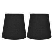 2Pcs Indoor Lamp Shade European Style Fabric Lampshade for E14 Chandelier Table Lamp Floor LampPX15 Black In Australia - Darrahopens