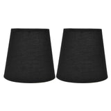 2Pcs Indoor Lamp Shade European Style Fabric Lampshade for E14 Chandelier Table Lamp Floor LampPX15 Black In Australia - Darrahopens