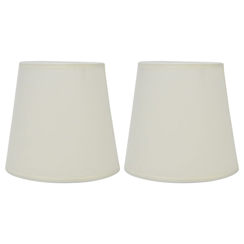 2Pcs Indoor Lamp Shade European Style Fabric Lampshade for E14 Chandelier Table Lamp Floor LampPX17 Beige