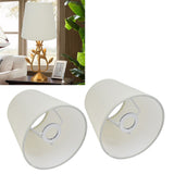 2Pcs Indoor Lamp Shade European Style Fabric Lampshade for E14 Chandelier Table Lamp Floor LampPX17 Beige