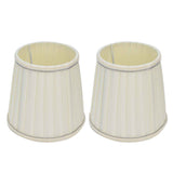 Fabric Lampshade Beige Silver Edge Craft European Style Simple Lamp Shade for E14 Screw Candlestick Lamp In Australia - Darrahopens