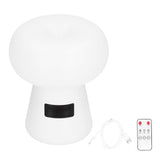 Night Light White Rechargeable Remote Control Clock 3 Levels Timing 6 Levels Brightness USB Lamp for Bedroom