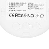 Night Light White Rechargeable Remote Control Clock 3 Levels Timing 6 Levels Brightness USB Lamp for Bedroom