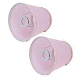 2PCS European Style E14 Lamp Shade Pink Lampshade for Chandelier Table Wall Lamps Home Decoration