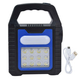 Solar Flashlights USB Rechargeable Solar Panel Portable Handle LED Lantern for Outdoor