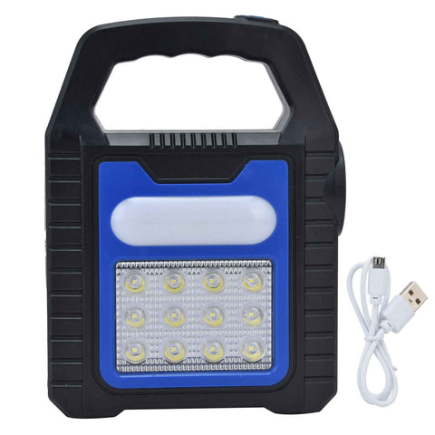 Solar Flashlights USB Rechargeable Solar Panel Portable Handle LED Lantern for Outdoor