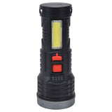 LED Flashlight with COB Sidelight USB Charging Ultra Bright Flashlight Portable Eletric Torch for Outdoor In Australia - Darrahopens