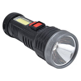 LED Flashlight with COB Sidelight USB Charging Ultra Bright Flashlight Portable Eletric Torch for Outdoor