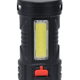 LED Flashlight with COB Sidelight USB Charging Ultra Bright Flashlight Portable Eletric Torch for Outdoor