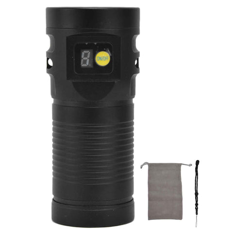 Brightest Flashlight LED 8 Modes Type C 9000mAh Waterproof Multifunctional Outdoor Light for CampingBlack In Australia - Darrahopens