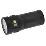 Brightest Flashlight LED 8 Modes Type C 9000mAh Waterproof Multifunctional Outdoor Light for CampingBlack