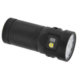Brightest Flashlight LED 8 Modes Type C 9000mAh Waterproof Multifunctional Outdoor Light for CampingBlack