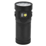 Brightest Flashlight LED 8 Modes Type C 9000mAh Waterproof Multifunctional Outdoor Light for CampingBlack