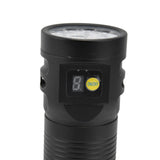 Brightest Flashlight LED 8 Modes Type C 9000mAh Waterproof Multifunctional Outdoor Light for CampingBlack