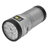 Brightest Flashlight LED 8 Modes Type C 9000mAh Waterproof Multifunctional Outdoor Light for CampingGrey In Australia - Darrahopens