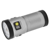Brightest Flashlight LED 8 Modes Type C 9000mAh Waterproof Multifunctional Outdoor Light for CampingGrey In Australia - Darrahopens