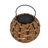 Outdoor Solar Lantern LED Waterproof Hollowed Rattan Ball Solar Hanging Light with Handle for Christmas Decorations Garden Yard Porch Lawn In Australia - Darrahopens
