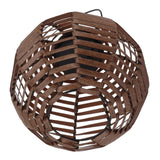 Rattan Solar Lantern Outdoor LED Hanging Lantern Waterproof Landscape Decorative Lamp for Garden Lawn Patio