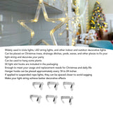 50Pcs Metal Christmas Lights Gutter Hooks Stainless Steel Christmas Lights Gutter Hangers S 20x14mm