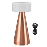 Portable LED Table Lamp 3 Color Temperatures Stepless Dimming 1800mAh Rechargeable Battery Nightstand Lamp Bedside Lamp Rose Gold In Australia - Darrahopens