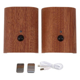 2Pcs Hallway Night Light Intelligent Linkage Wooden Motion Sensor Stairway Night Light USB Rechargeable Magnetic Wall LED Light In Australia - Darrahopens