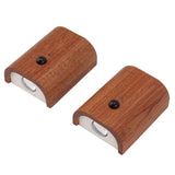 2Pcs Hallway Night Light Intelligent Linkage Wooden Motion Sensor Stairway Night Light USB Rechargeable Magnetic Wall LED Light In Australia - Darrahopens