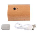 Step Light Wall Sconce Beech Wood Motion Dusk to Dawn Sensor Magnet 2 Side Lighting USB Rechargeable LED Wall Light In Australia - Darrahopens