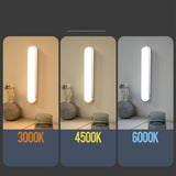 Under Cabinet Light LED Dimmable Magnetic USB Closet Stick On Light Wall Reading Lamp for Bedside Dorm Kitchen Wardrobe Charging Type