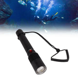 Professional Diving Flashlight with Magnetic Key Switch 3 Modes Super Bright 8000LM IPX8 Underwater Diving Torch for Underwater