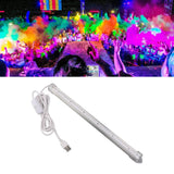 Ultraviolet Light Tube 395nm USB Powered 5W 24 Light Beads Excellent Heat Dissipation Ultraviolet Light Bar for Party Stage UV Glue Curing