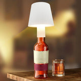 LED Bottle Lamp 4000mAh IP54 Waterproof Touch Control Color Adjustable USB Rechargeable Cordless Wine Bottle Lamp Night Light White