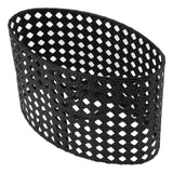 Iron Hollow Oval Lampshade Metal Engraving Hollow Lampshade Compatible for E27 E14 Caliber Lampholders Black