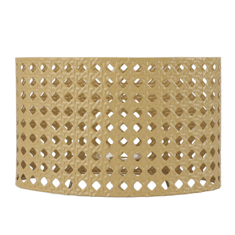 Iron Hollow Oval Lampshade Metal Engraving Hollow Lampshade Compatible for E27 E14 Caliber Lampholders Yellow In Australia - Darrahopens