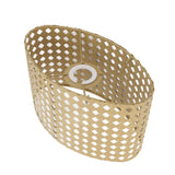 Iron Hollow Oval Lampshade Metal Engraving Hollow Lampshade Compatible for E27 E14 Caliber Lampholders Yellow In Australia - Darrahopens